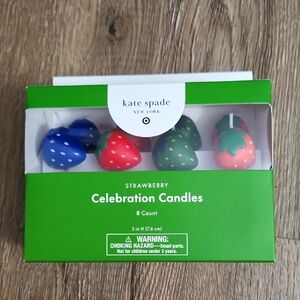 Kate Spade x Target - Fruit Strawberry Celebration Cake Candles - New